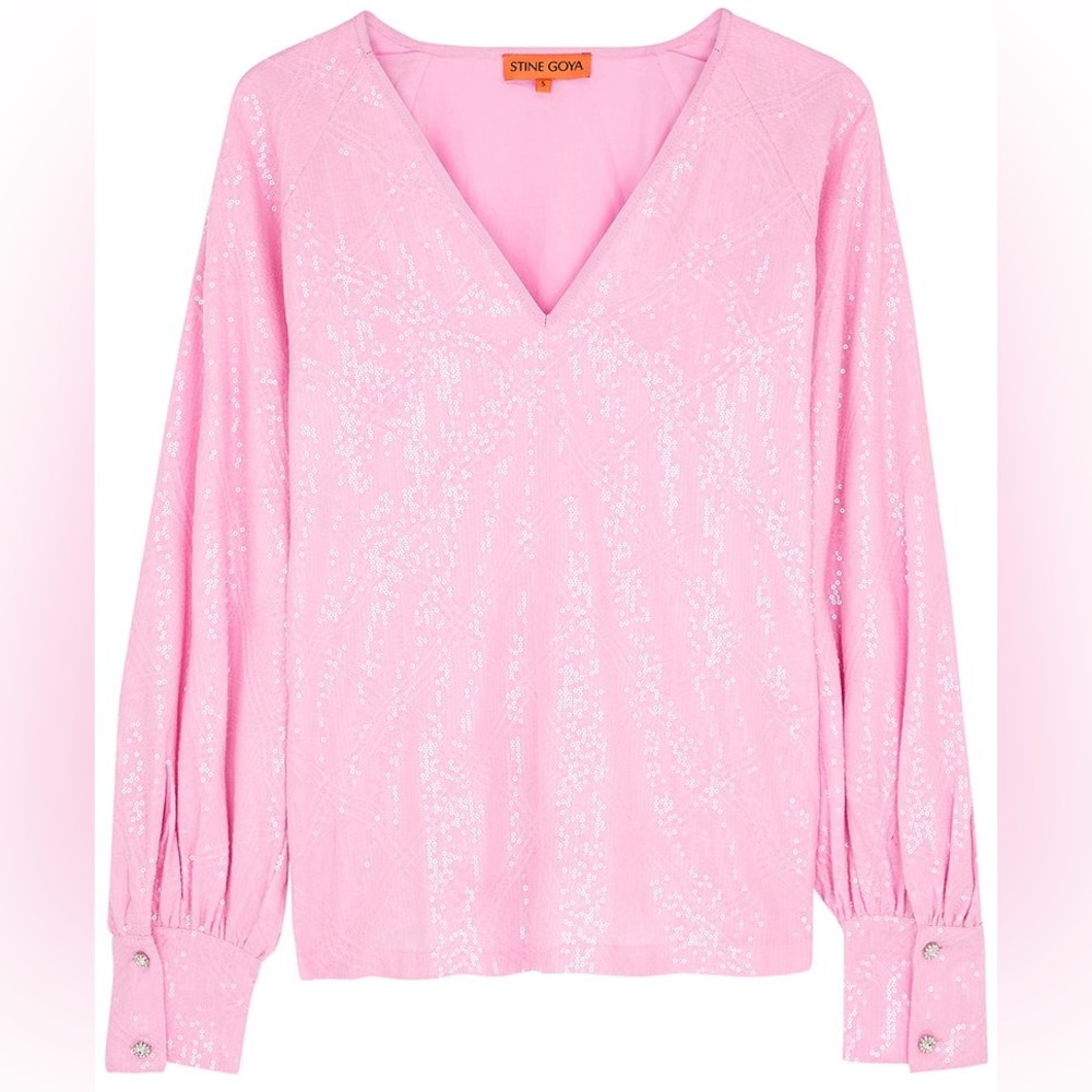 NWT - Stine Goya Sandrine Sequin-Embellished Top (L)